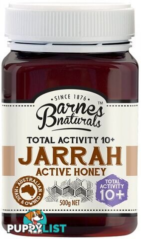 Barnes Naturals Active Jarrah Honey 10+ 500g - Barnes Naturals - 9300677008325