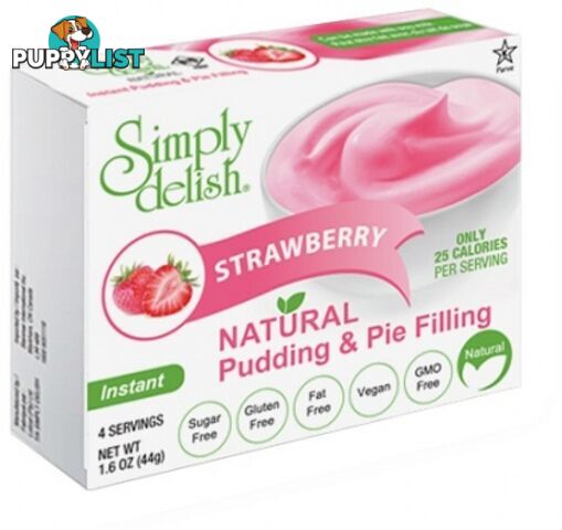 Simply Delish Strawberry Natural Pudding & Pie Filling  44g - Simply Delish - 751217950069