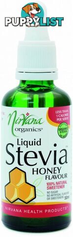 Nirvana Organics Honey Flavour Stevia Liquid 50ml - Nirvana Organics - 9338196000735