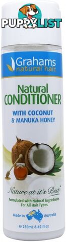 Grahams Natural Conditioner with Coconut & Manuka Honey 250ml - Grahams - 839573002100