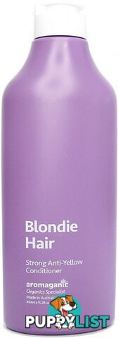 Aromaganic Blondie Hair Anti Yellow Conditioner 450ml - Aromaganic Hair Products - 9331636004355