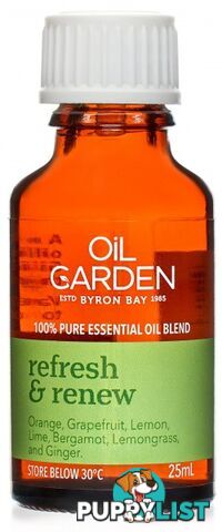 Oil Garden Refresh & Renew Pure Essential Oil Blends 25ml - Oil Garden - 9318901200063