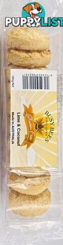 Busy Bees Gluten Free Lime & Coconut Biscuits 185g - Busy Bees - 9323656002701