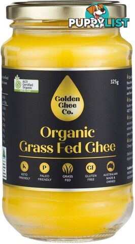 Golden Ghee Co Organic Grass Fed Ghee  325g - Golden Ghee Co - 740528993001