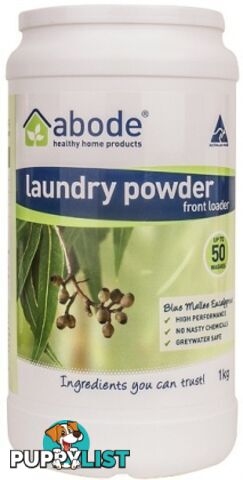 Abode Front & Top Loader Eucalyptus Laundry Powder 1kg - Abode - 9343188001355