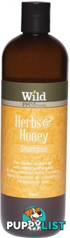 Wild Herbs & Honey Hair Shampoo 500ml - Wild by PPC Herbs - 9327842000304