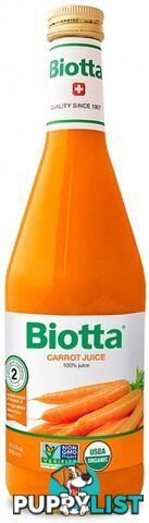 Biotta Carrot Juice 500ml - Biotta Juices - 7618500949090