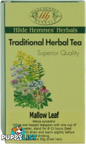 Hilde Hemmes Mallow Leaf 50gm - Hilde Hemmes Herbals - 9315915006285