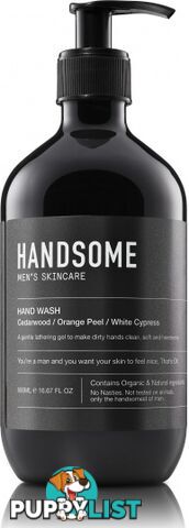 Handsome Mens Skincare Hand Wash 500ml - Handsome Men's Skincare - 9352337000040