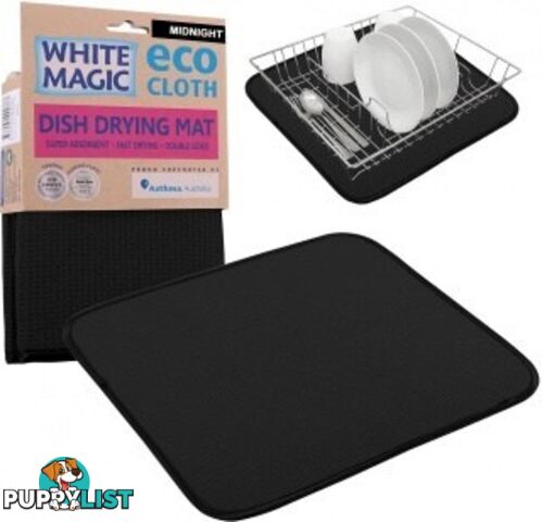 White Magic Eco Cloth Dish Drying Mat Midnight - White Magic - 9333544001877