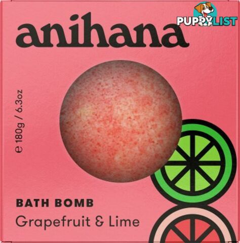 Anihana Bath Bomb Grapefruit & Lime 180g - Anihana - 9421906696622