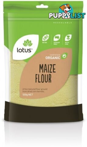 Lotus Organic Maize Flour 500gm - Lotus - 9317127638056