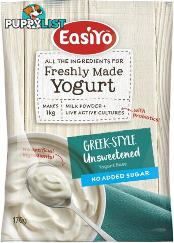 Easiyo Greek Style Unsweetened No Added Sugar Yogurt 170g - EasiYo Yogurt - 9416892252006