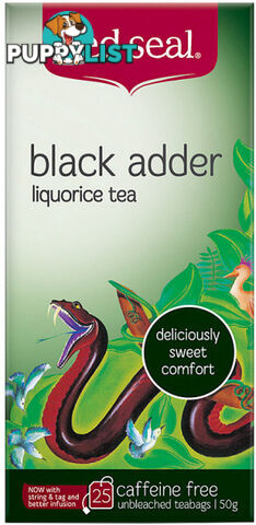 Red Seal Black Adder Liquorice Tea 25Teabags - Red Seal - 9415991002680