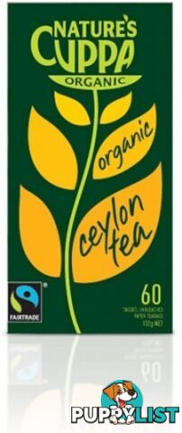 Natures Cuppa Ceylon 60 Teabags - Nature's Cuppa - 9311367000352