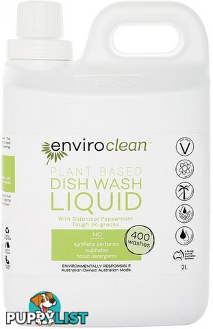 Enviro Clean Dish Wash Liquid 2L - Enviro Care - 9325937010023