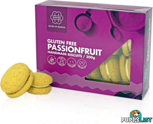 House of Biskota Gluten Free Passionfruit Biscuits 200g - House of Biskota - 9336989000344