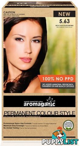 Aromaganic 5.63 Rich Chocolate Brown - Aromaganic Hair Products - 9331636004119