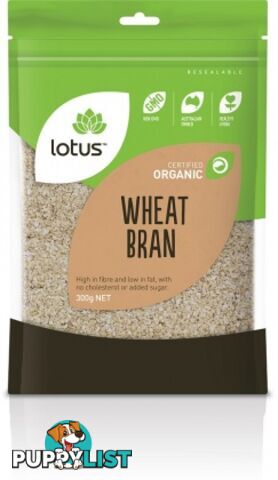 Lotus Organic Wheat Bran 300gm - Lotus - 9317127638308