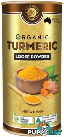 Therapeia Australia Organic Turmeric Loose Powder  100g - Therapeia Australia - 726811352847