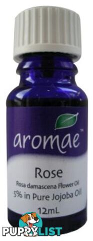 Aromae Rose 5% in Pure Jojoba Essential Oil 12mL - Aromae Essential Oils - 9339059000152