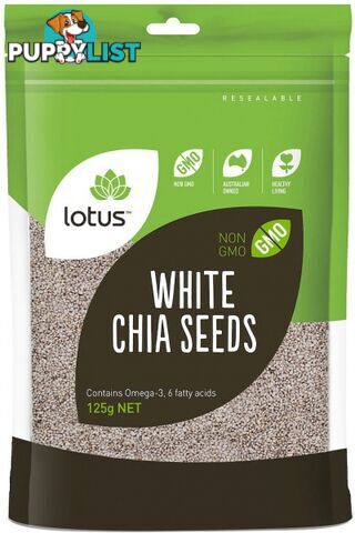 Lotus Chia Seeds White 125g - Lotus - 9317127007463