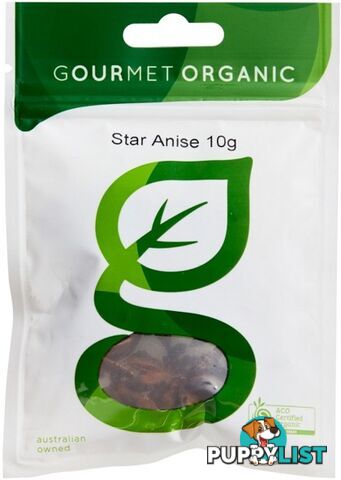 Gourmet Organic Star Anise 10g Sachet x 1 - Gourmet Organic Herbs - 9332974001020