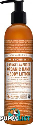 Dr Bronner's Lotion Orange Lavender 237ml - Dr Bronner's - 018787930014