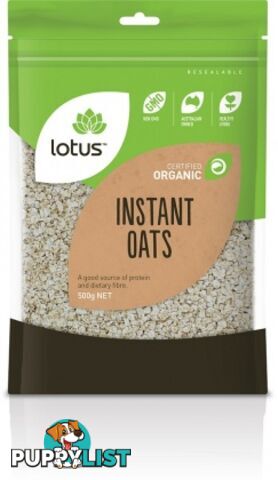 Lotus Organic Instant Oats 500gm - Lotus - 9317127638926