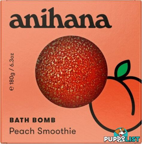 Anihana Bath Bomb Peach Smoothie 180g - Anihana - 9421906696097