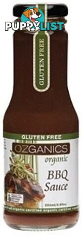 Ozganics Organic BBQ Sauce 250ml - Ozganics - 9327304000361