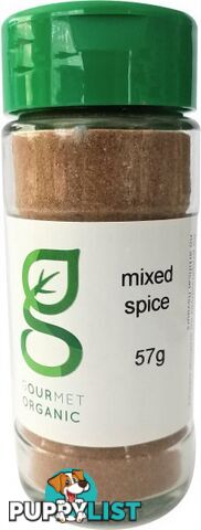 Gourmet Organic Mixed Spice Shaker 57g - Gourmet Organic Herbs - 9332974003055