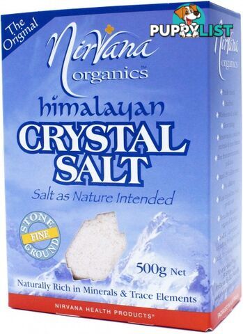 Nirvana Himalayan Crystal Salt Fine 500gm - Nirvana Organics - 9338196000162