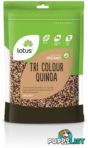 Lotus Organic Quinoa Tri-Colour 500g - Lotus - 9317127007609