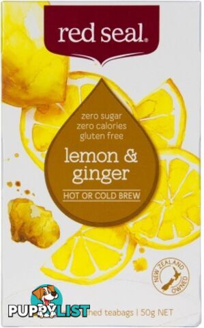 Red Seal (Hot & Cold Brew) Lemon & Ginger 20Teabags - Red Seal - 9415991233060