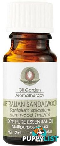 Oil Garden Sandalwood (Aust) Pure Essential Oil 12ml - Oil Garden - 9312658200314