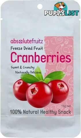 Absolutefruitz Freeze Dried Cranberry 15g - Absolutefruitz - 9334827002376