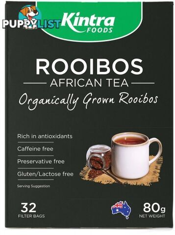 Kintra Foods Rooibos African Tea 32Teabags - Kintra Foods - 9341709000597