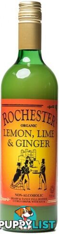 Rochester Organic Lemon Lime & Ginger 725ml - Rochester Ginger - 9345087000033