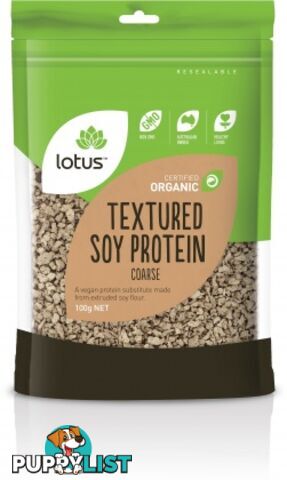 Lotus Organic Textured Soy Protein Coarse 100g - Lotus - 9317127639756