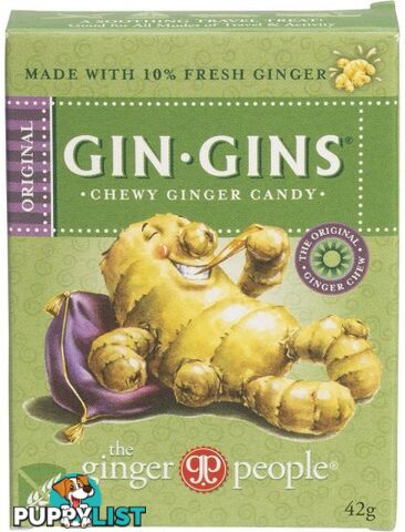 The Ginger People Gin Gins Ginger Candy Chewy Original 12x42g - The Ginger People - 734027981133