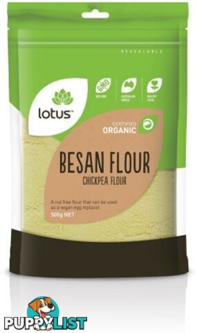 Lotus Organic Besan Flour ( Chickpea Flour ) 500g - Lotus - 9317127638025