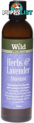 Wild Herbs & Lavender  Hair Shampoo 250ml - Wild by PPC Herbs - 9327842000229