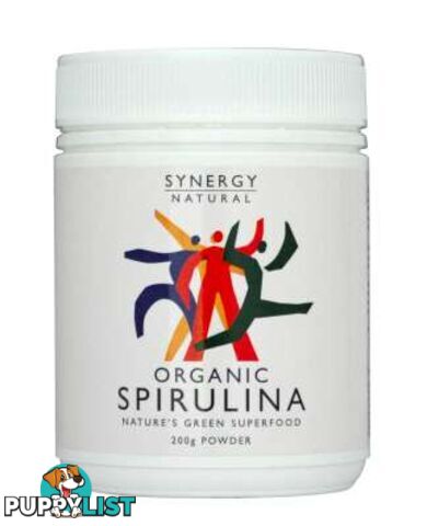 Synergy Spirulina Powder 200gm Organic - Synergy - 9318690000622