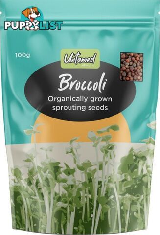 Untamed Broccoli Earth Friendly Sprouting Seeds 100g - Untamed Health - 9325307000555