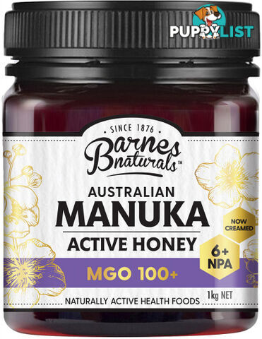 Barnes Naturals Australian Active Manuka Honey MGO 100+ 1kg - Barnes Naturals - 9300677009988