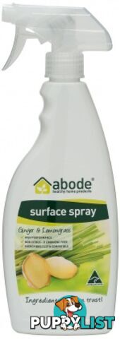 Abode Surface Spray Ginger & Lemongrass 500ml - Abode - 9343188000358