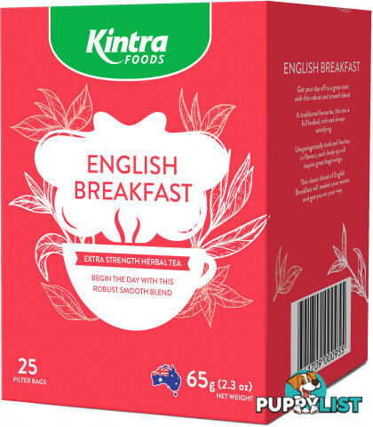 Kintra Foods English Breakfast 25Teabags - Kintra Foods - 9341709000955