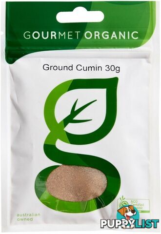 Gourmet Organic Cumin Ground 30g sachet x 1 - Gourmet Organic Herbs - 9332974000429