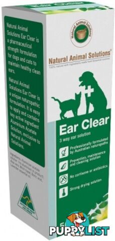 Natural Animal Solutions Ear Clear 50ml - Natural Animal Solutions - 9341976000030